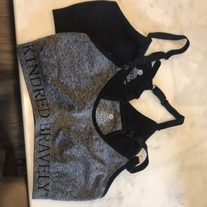 2 Kindred Bravely Sublime Nursing sports bra. Colors Grey and Black